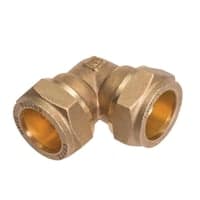 Kompressions vinkel 90 til pex og kobber, 15 mm - Conex