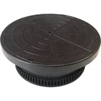 Isoleret lg til mlerbrnd, 400 mm plast mlerbrnd (500 mm udv. diameter) - Danwell 'Danlg'