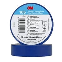 Isoleringstape, bl, 19 mm x 20 meter, Temflex 165 - 3M