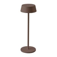 LED bordlampe, 2W, 3000K, IP54, genopladelig, Corten-finish
