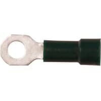 Isoleret ringkabelsko A0832R, 0,25-0,75mm, M3, grn - 100 stk