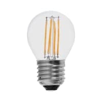 E27 6W LED kronepre, G45, kultrd, klar, 230V, kold - 600 lumen