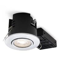 Nordtronic Uni Install G2 indbygningsspot, ekskl. lyskilde, GU10 (230V), rund, krom