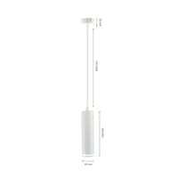 Pendellampe, hvid, Spectrum Madara Mini II, 55 x 200mm