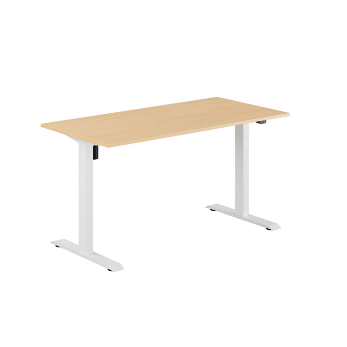 EASY Höj-/Sänkbart bord m/1 motor 140x70cm - Bøg-hvid