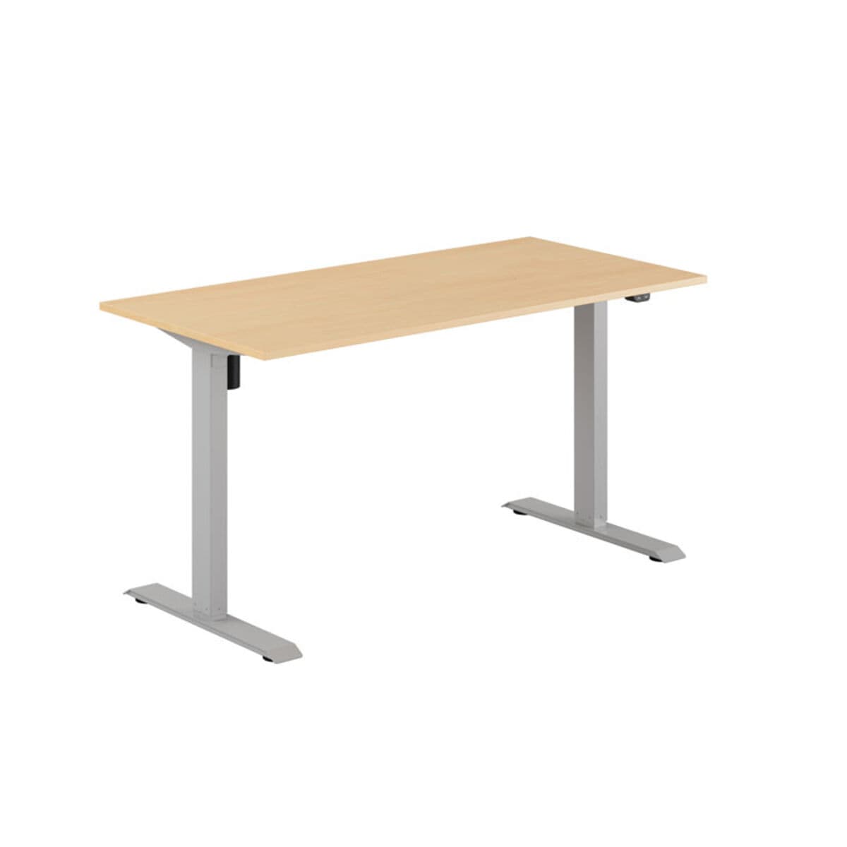 EASY Höj-/Sänkbart bord m/1 motor 140x70cm - Bøg-grå